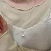 Collar de Perlas de Plata de Ley S925 de Alta Gama para Mujer 2026 Nuevo Estilo Coreano Colgante Moda Simple Trébol Cadena para Clavícula