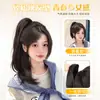 Tranças para Peruca de Meninas, Rabos de Cavalo com Presilha, Rabos de Cavalo Femininos Altos, Cabelo Artificial, Perucas em Camadas Levemente Enroladas, Tranças e Rabos de Cavalo