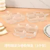 Bandeja de Armazenamento com Compartimentos Bandeja para Prato de Jantar Bandeja de Armazenamento para Gengibre e Alho Bandeja de Temperos Doméstica para Cozinha Bandeja Multifuncional para Preparo de Alimentos