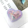 Arena Líquida Corazón Accesorios para Zapatos Infantiles Charms 3D de TPU para Zapatos Accesorios de Estrella de Cinco Puntas con Lentejuelas Accesorios para Zuecos