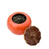 Grande Cerâmica Fruta Artificial Caqui Pote de Chá Pó de Bálsamo Casamento Doce Recipiente de Vela Casamento Casamento Doce Hidroponia