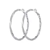 Pendientes de Aro Lisos de Plata de Ley S925 para Mujer, Gama Alta, Sencillos y Elegantes, Hacen que el Rostro Parezca Más Pequeño, Adecuados para Rostros Redondos, Accesorios Estilo Vacaciones