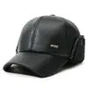 Gorra de Béisbol de Terciopelo Plus para Hombres de Mediana Edad y Personas Mayores, Invierno al Aire Libre Cálida a Prueba de Viento Protección para los Oídos Papá Abuelo Casual Gorra de Pico de Pato