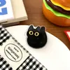 Clip de sellado de papelería de PP acrílico Gato lindo Clip para notas de dibujos animados Gato negro Estilo Ins