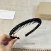 Faixa de Cabelo de Tecido com Bolinhas Presilha de Cabelo Antiderrapante Dentada Faixa de Cabelo Diária para Estudante Lavar o Rosto Fixador de Fios Soltos Acessório de Cabelo Fabricante Atacado