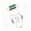 Adaptador cargador de coche para teléfono 5V3.1A carga rápida doble interfaz USB cargador de alimentación para coche en stock
