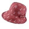 Chapéu feminino estampado primavera e outono, chapéu de bacia com borda reta, chapéu-coco da moda, chapéu-coco ajustável à prova de sol, chapéu de pescador, chapéu de sol