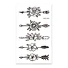 Rocooart nueva colección de delicados tatuajes temporales de mariposa, acabado mate, impermeable, de larga duración, unisex, para aplicación en el brazo