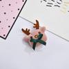 Serie navideña de peluche, muñeco creativo de Papá Noel y alce, muñeco de algodón, broche DIY, accesorios para el cabello