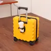 [Processamento Personalizado] Mala de Viagem Fofa de Urso de 18 polegadas para Bagagem de Mão com Trava de Senha e Rodas Universais