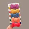 Elástico de Borracha Infantil Headband de Desenho Animado Aveludado Prendedor de Cabelo de Menina Headband Não Machuca Cabelo Anel de Toalha Corda para Rabo de Cavalo de Menininha