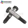 Tornillo moleteado Grado 8.8 con Hexágono Exterior Cabeza Plana, Tornillo de Rosca para Tubería de Aceite, Tornillo de Posicionamiento Especial para Acoplamiento de Cadena