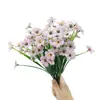 Amazon Flor de Hierba de Primavera de 5 Cabezas Hierba de Agua Flor de Tela Estampada de Seda Orquídea Violeta Flor Artificial Flor Falsa Decoración de Flor Artificial