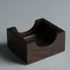 Fábrica de porta-copos de ébano venda direta madeira maciça Redondo Quadrado doméstico Copo Anti-queimadura Acessórios para cerimônia do chá chinesa pires