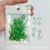 Set de 30 mm Decoración de Árbol de Navidad Gancho en S Calcetín de Navidad Colgante de Bola de Navidad Gancho Pequeño Lámpara Colgante Gancho en S Transfronterizo