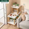 Mesa Auxiliar de Sofá Mesa Pequeña Mesa de Centro Pequeña Rectangular Simple Mesa de Café Pequeña Sala de Estar Casa de Alquiler Hogar Dormitorio Mesa de Noche Estante de Almacenamiento