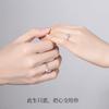 Anillo de pareja concéntrico nudo eterno para mujer plata esterlina un par anillo de amor sencillo y moderno para estudiantes japoneses y coreanos regalo para el Día del Niño