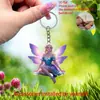 Pingente Acrílico de Carro Fofo Chaveiro de Animal Decoração de Mochila 2D Decoração de Casa Novo Estilo Fofo Transfronteiriço