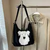 Bolsa de Mano Linda de Cachorro al por Mayor 2024 Otoño e Invierno Nueva Bolsa de Hombro de Gran Capacidad Mochila Multiusos Estilista