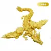 Dragón Volador de Cristal Impreso en 3D Figura Articulada con Alas Móviles Juguete para Niños Decoración de Coche Regalo Luminoso