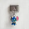 Módulo Italiano de Acero Inoxidable Colgante Lindo de Stitch Caballo de Troya Pulsera Elástica DIY Dijes Italianos