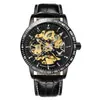 Transmisión en Vivo Popular Reloj para Hombre Mecánico Totalmente Automático Pieza Única Envío Directo Correa de Acero Negro Reloj Mecánico Estudiante Masculino