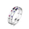 Pulsera Europea y Americana para Hombre y Mujer de Acero de Titanio Moda No Desvanecible Pulsera Diamante Sencilla Moda Temperamento Joyería Venta al por Mayor Pulsera