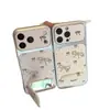 Capa de Bolinhas com Laço Adequada para iPhone 17 Pro Max, Novo Modelo para Apple 16 Pro, Niche 15 Pro, 16 Capa de Couro