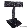 Medias de Rejilla con Liguero de Encaje Sexy para Mujer, Medias Largas Negras de Seda Hasta la Rodilla con Moño, Medias Finas Estilo Puro Deseo