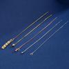 Pendientes de plata de ley S925 con forma de chinchetas, chapados en oro, hechos a mano, productos semiacabados, venta al por mayor