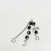 Pulseira Cruzada Europeia e Americana para Casal Melhores Amigos Dados Preto e Branco Hip-hop Feita à Mão Violão Microfone Estrela de Cinco Pontas Pulseira