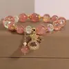 Pulsera Colgante de Bolsa de la Suerte Estilo Nuevo para Mujer, Lujo Ligero Estilo Chino, Joyería Exquisita de Nicho, Regalo para Mejor Amiga o Pareja