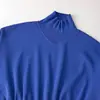 Ins ropa de mujer estilo europeo y americano transfronteriza venta al por mayor otoño nuevo suéter de punto casual abullonado de color liso de manga larga 8146008