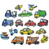 Adesivos de tecido de desenho animado para carros, pequenas aeronaves, navios, adesivos bordados, adesivos decorativos para roupas de bebê