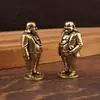 Adornos Budistas Pequeños Estilo Traje Transfronterizos, Adornos Decorativos Creativos de Latón, Figuras Vintage, Adornos Pequeños de Escritorio, Pequeña Vajilla de Cobre de Latón