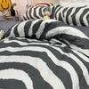 Conjunto de Cama de Algodão Lavado de Quatro Peças no Estilo Ins Capa de Edredom Solteiro Dormitório Estudantil Colcha Conjunto de Três Peças para Primavera e Verão