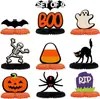 Decoraciones de Halloween para Escritorio en Forma de Panal de Abeja Set de 9 Piezas Divertidas Decoraciones de Mesa para Fiesta de Halloween Temática de Fantasmas