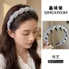 Diadema de lunares de verano de caña alta para mujer, Diadema de lujo de alta gama coreana, Accesorio para el cabello para lavarse la cara a diario