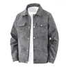 Chaqueta de cuero PU estilo retro americano talla europea OLA transfronteriza para hombre, estructurada y elegante, simple y moderna, de corte holgado