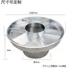 Acero Inoxidable Estilo Hong Kong Olla Caliente Hanliang Olla de Vísceras de Res Olla de Arroz de Patas de Cerdo Olla para Mostrar Platos Estofados Olla para Mostrar Vísceras de Res Fijo,