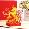 Tarjeta de Felicitación de Año Nuevo del Año del Caballo 2026 con Estampado Dorado, Tarjeta Pop-Up 3D de Estilo Chino para el Día de Año Nuevo y el Festival de Primavera, Tarjeta de Bendición de Regalo para Clientes