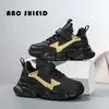 Txh2727Abc Outono Novo Sapatos Brancos de Couro Impermeáveis para Meninos e Meninas de Meia-Idade e Idosos Tênis Esportivos Sapatos Casuais para Campus