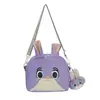 Bolsa Cruzada Infantil de Dibujos Animados Judy Nick Star Kirby Mismo Estilo Bolso de Hombro Único Ligero Gran Capacidad Bolsa para Estudiantes