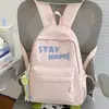 Mochila casual para chica estilo ins japonés, versión coreana, color liso, alta capacidad, elegante, adecuada para estudiantes de secundaria, mochila universitaria