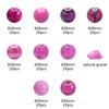 Nova Pedra Redonda de Cristal de 8mm Cor Gradiente Cascalho 10 Caixas Combinação de Contas de Vidro Pulseira de Contas Artesanal DIY