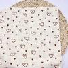 Tecido Crepe Estampado Pequenos Amores Gaze Dupla Classe A Tecido para Roupa Infantil Pijamas Roupa de Lua Pacote para Recém-Nascido