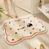 Alfombra Absorbente de Baño Linda de Dibujos Animados, Felpudo de Baño, Alfombrilla de Inodoro Antideslizante de Imitación Cachemir, Felpudo de Felpa para el Hogar