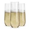 Copa de vino tinto de Amazon 16 oz copa de vino de plástico PET grado alimenticio copa de vino bronceada copa de vino sin tallo copa de champán