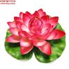 Simulação Lotus Decoração Lotus Fish Tank Pool Plástico Lotus Ornamentos Lagoa Lotus Flutuante Falsas Folhas de Lótus na Água