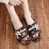 Pantuflas de Tela con Suela de Tela para Parejas Hogar Interior No Dañan el Piso Silenciosas Verano Cuatro Estaciones Primavera, Otoño e Invierno Pantuflas de Suela Suave para Hombres y Mujeres